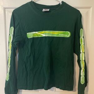 Breakdown long sleeve green size medium vintage skater surfer